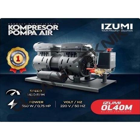 DHEALOKA Mesin Kepala Kompresor Pompa Air OL40M IZUMI / Waterpump Oilless Jet Pump OL 40M Water Pump