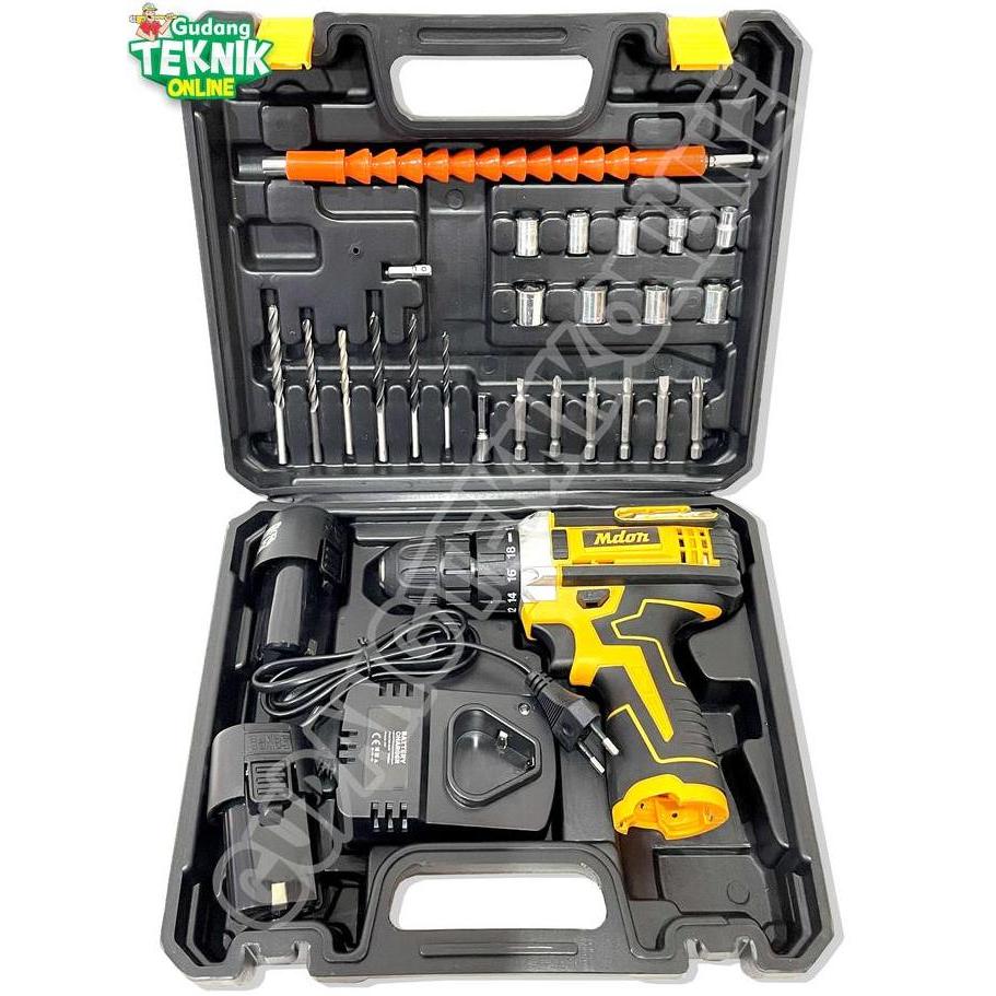 MIOSHINOCHE MDON Mesin Bor CORDLESS 10mm MDON 12V 12TS MDON / Mesin Bor Tangan Baterai Bor Kayu Besi
