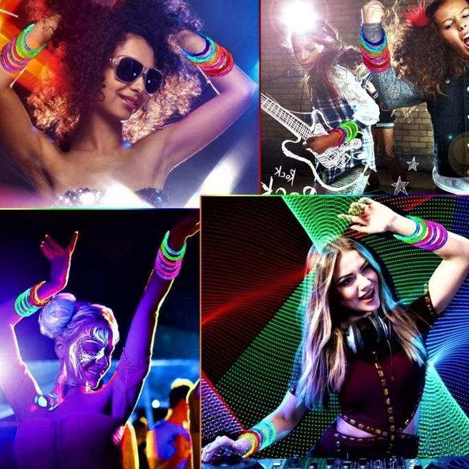 SABILULUNGAN Isi2 Gelang Akrilik Lampu Led Gelang Led Acrylic Wristband Gelang Led Konser Karnaval