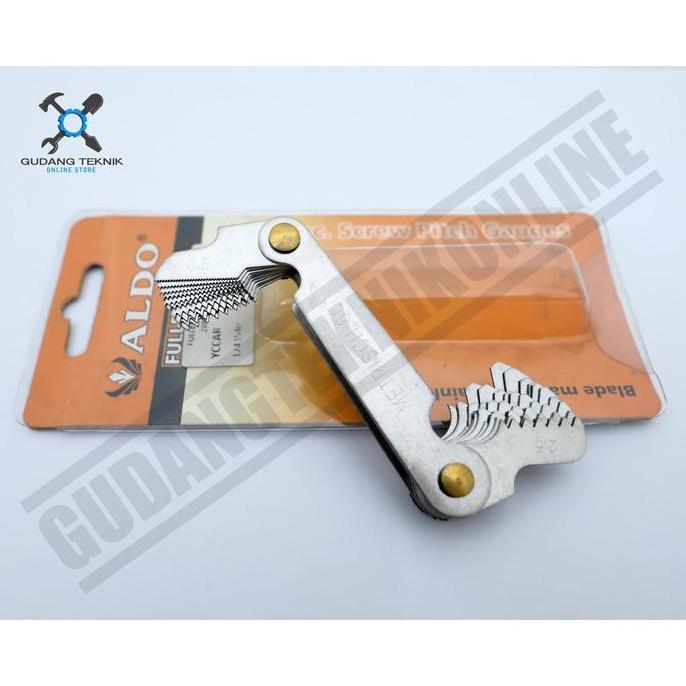 SABILULUNGAN Mal Drat Ulir Mur Baut ALDO 20Pcs 0.5 - 7.0mm - Screw Pitch Gauges ALD