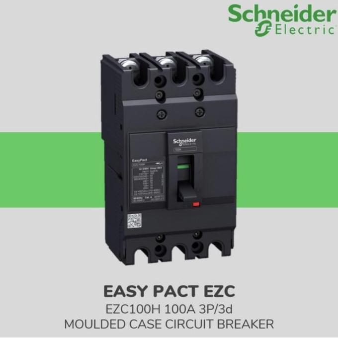 Schneider Easypact Mccb Ezc100H 63A / 63 A 3P 40Ka Mccb Murah