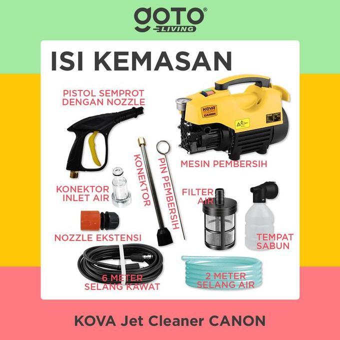 Kova Canon Jet Cleaner High Pressure Alat Steam Mesin Cuci Mobil Motor