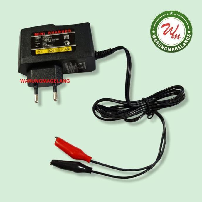 Mini Charger accu aki sepeda motor 12 volt mini chas cas baterai casan