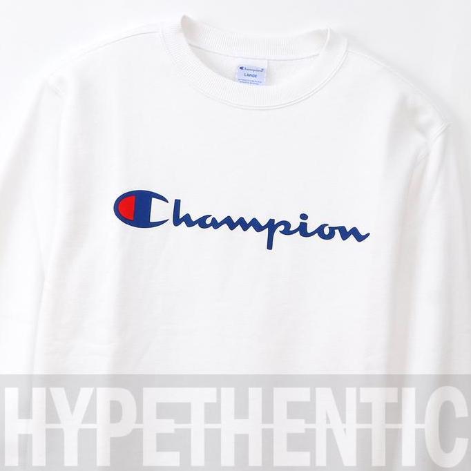 Champion Sweatshirt Script Logo Crewneck Maroon Original / Red Sweater HM