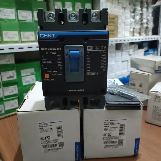Mccb Chint 3P 160A / Mccb Chint Nxm-250S 160A 3P 36Ka Original Terbaik