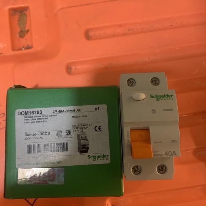 Elcb  Rcbo Domae 2P 40A 30Ma Schneider Baru