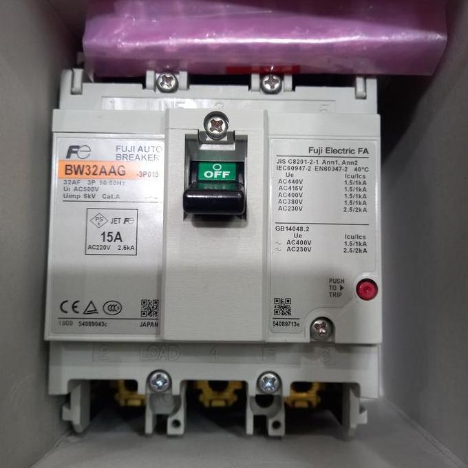 Mccb Fuji Bw32Aag 3P 15A Original Harga Spesial