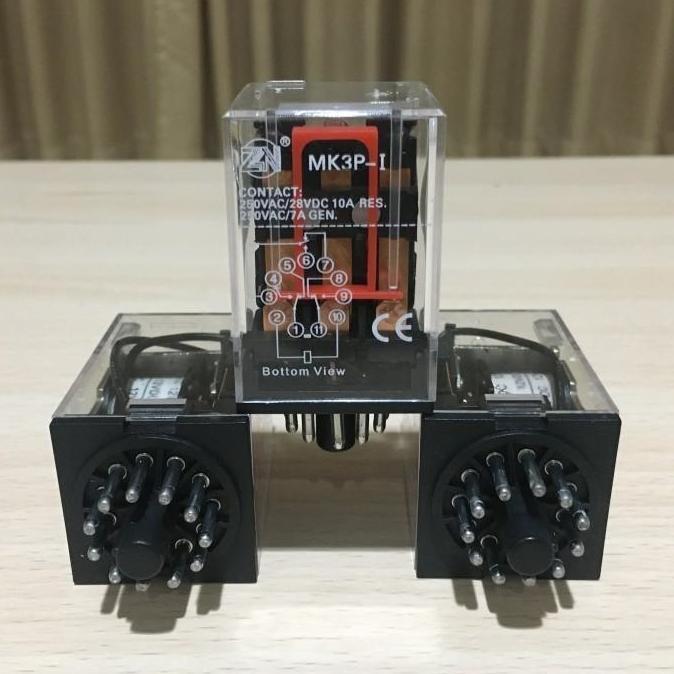 Otove- Relay Mk3P 11P 11 Pin Kaki 220Vac Ac 220V 220 Volt