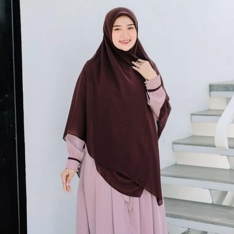Hijab Segi Empat Paris Premium Syari 140x140cm / Hijab Segi Empat Jumbo / Jilbab Besar Syari