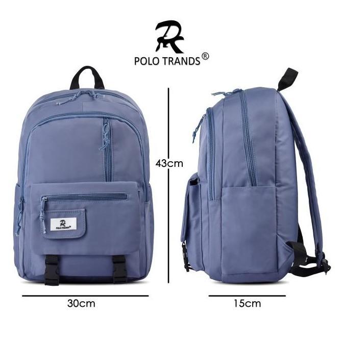 Polo Trands Liscio E 4628 Tas Ransel Sekolah Anak Polos Pakaian Sd
