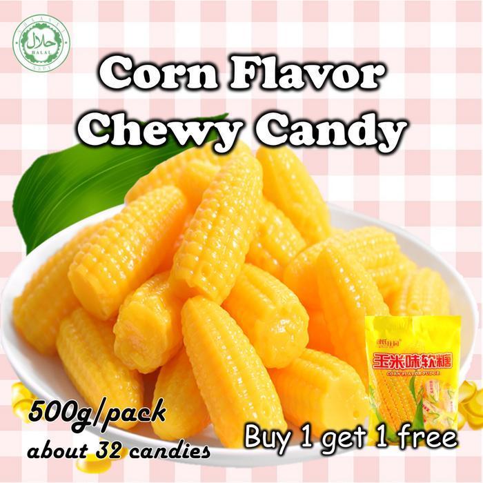 [Ready Stock] Halal China Snack(Cemilan) Corn Candy Snack Permen Jagung Quickly Shipping 500G Sweet 