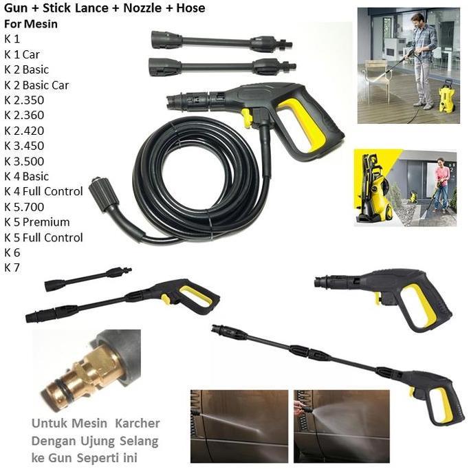 Selang Tembakan Hose Gun Set For Jet Cleaner Karcher K1 K2 K3 K4 K5