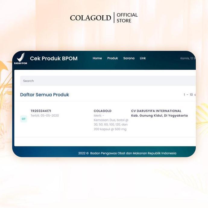 Absolute- Colagold Kolagen Gamat Emas | Penghilang Flek Hitam Bpom | Mencerahkan Wajah | Mencerahkan