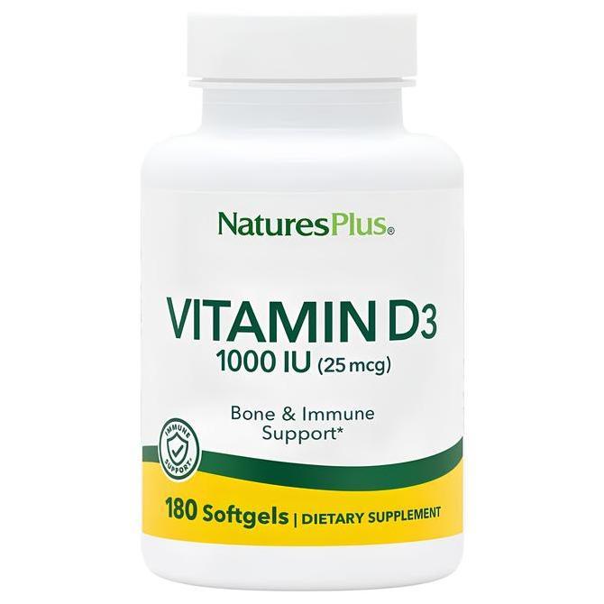 Natures Nature's Plus Vitamin D3 1000IU 5000IU 1000IU + K2 | Vitamin Tulang | NaturesPlus