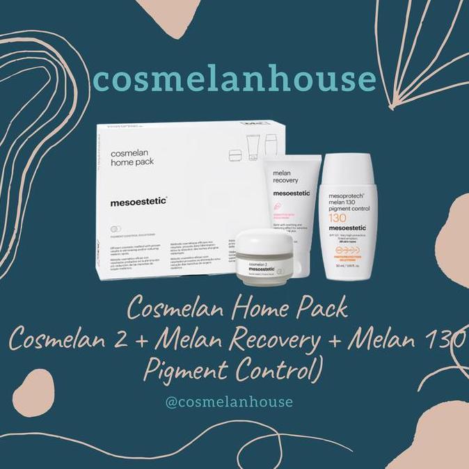 sswwgudang - cosmelan home pack mesoestetic paket perawatan flek melasma wajah isi 3 macam