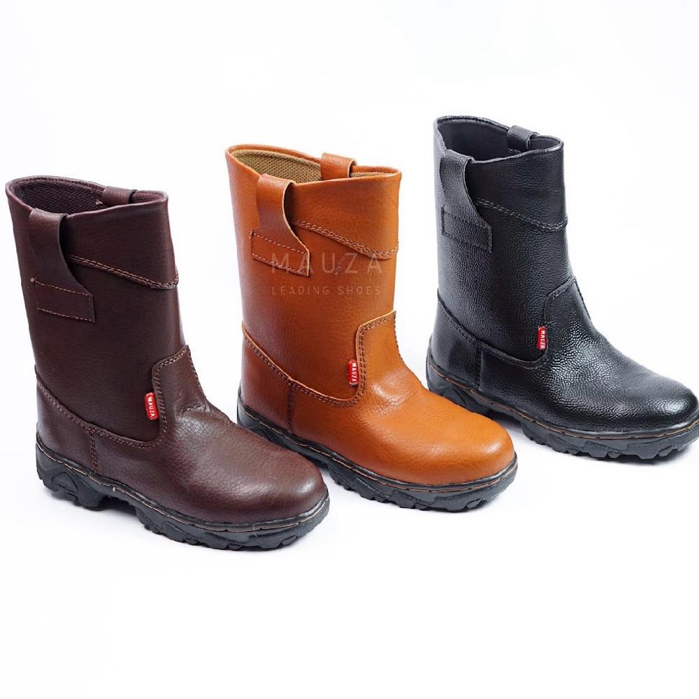 SEPATU SAFETY BOOT KING UJUNG BESI SOL JAHITAN TEMBUS SEPATU KERJA PROYEK terlaris