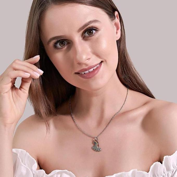 Aksesoris Fashion 2pcs Kalung Persahabatan Dengan Liontin Bentuk Awan