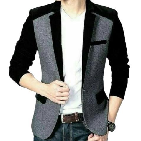 pengiriman cepat Jaz Blazer Pria Slim Fit Korean Style/Blazer Pria Casual/Jaz Formal Pria Kantor Ker