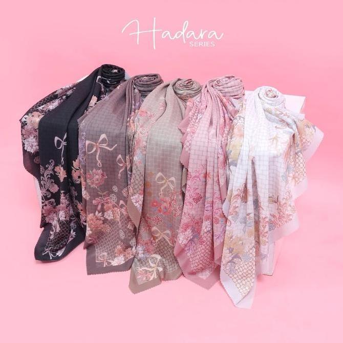 Jara Scarf - Hijab Segi Empat Motif Malay Syar'i 130x130 Voal Sublime Premium hijab Muslim Square Ke