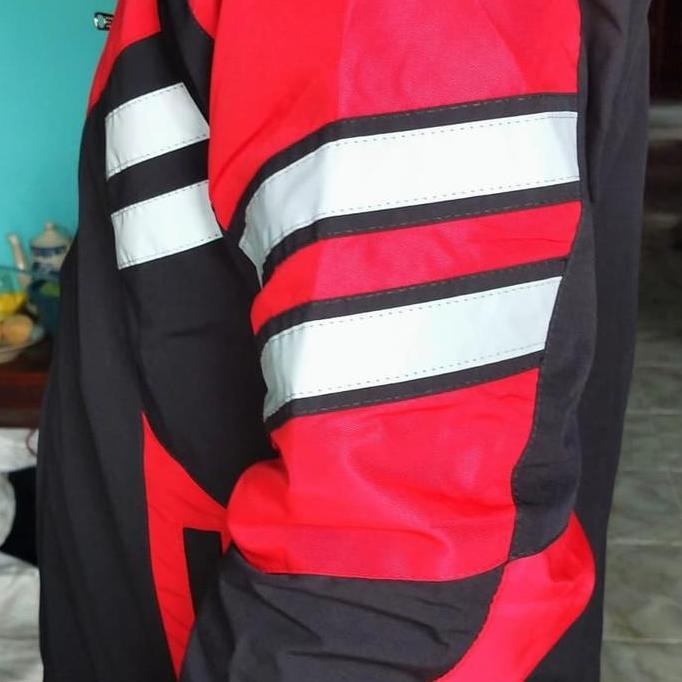 Xxpi- Jaket Turing Merah.Abu.Hijau Motor Keren Kombinasi Pria Cowok Polos Dewasa Parasut Racing