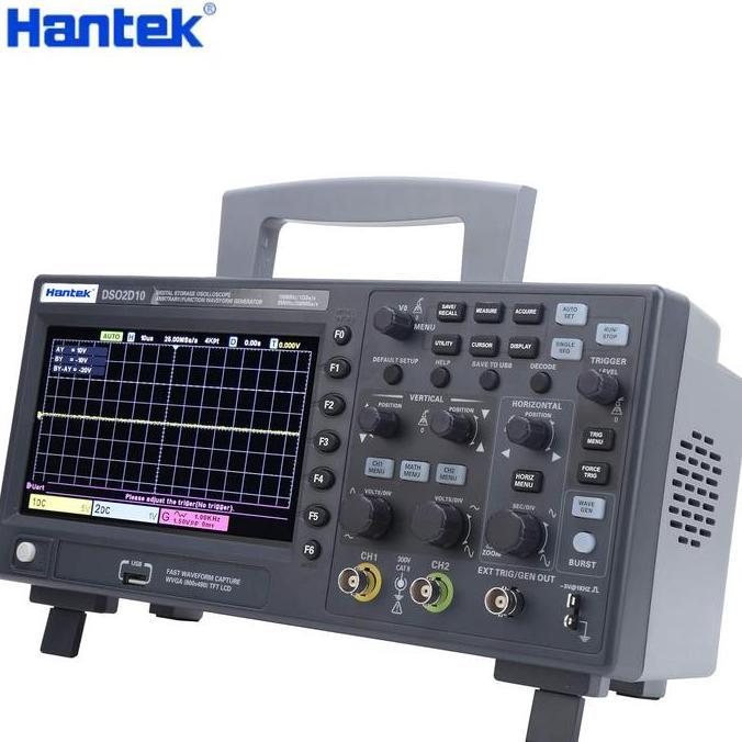 BEBAS ONGKIR - Osiloskop Digital 2 Channel Oscilloscope Otomotif Signal Generator 100MHz - Hantek DS
