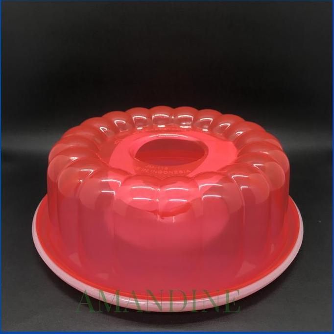 Xxcv- Golden Hen Cetakan Agar Agar Puding Jm-118L Dengan Tutup Diameter 24Cm Warna Merah Hijau Biru 