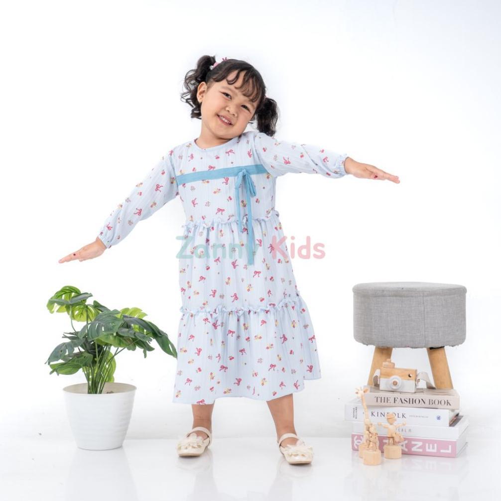 DISKON ZANNY KIDS-SELENA GAMIS ANAK PEREMPUAN,GAMIS MOTIP ANAK,GAMIS  LEBARAN, BAJU ANAK PEREMPUAN,B