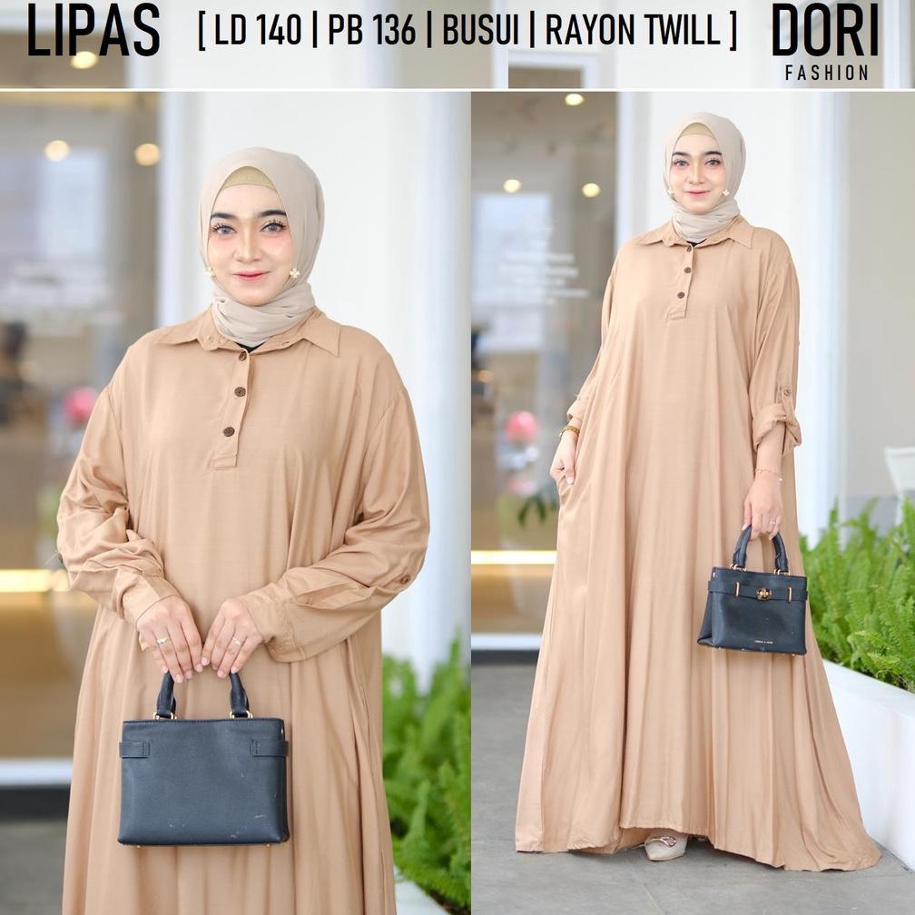DISKON GAMIS HITAM JUMBO ELEGAN LD 140 FIT XXXXL - XXXXXL LIPASA