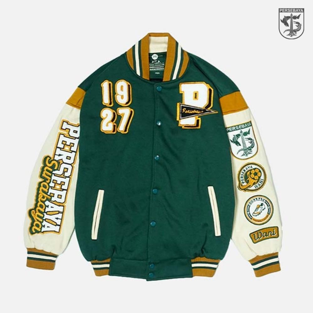 NEW Jaket Varsity Persebaya 1927 - Green | Persebaya Store [terbaik][terlaris]