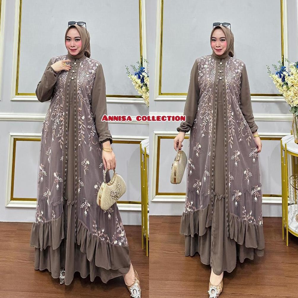 FREE ONGKIR BISA [COD] GAMIS CERUTY BURKAT GAMIS PESTA GAMIS DEWASA JUMBO BURKAT DEWASA BISA SERAGAM