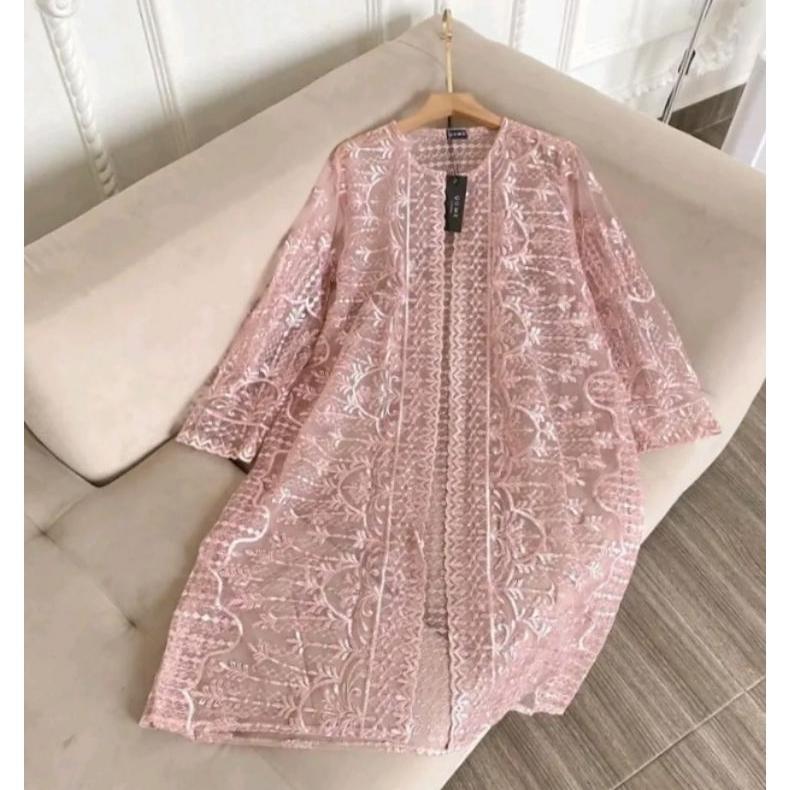 DISKON ATASAN TUNIK WANITA CANTIK VIRAL 2025 FULL BROKAT CANTIK ELEGAN