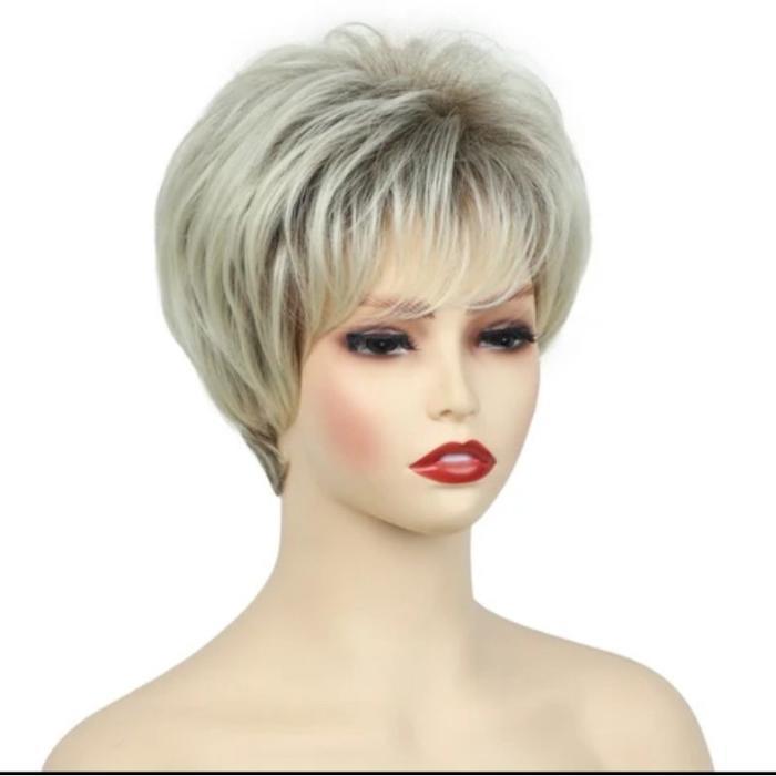Griya Rema Wig Wanita Short Wig Pendek Wig Korean Style Wig Murah Wig Shorty Wig Pirang Rambut Palsu