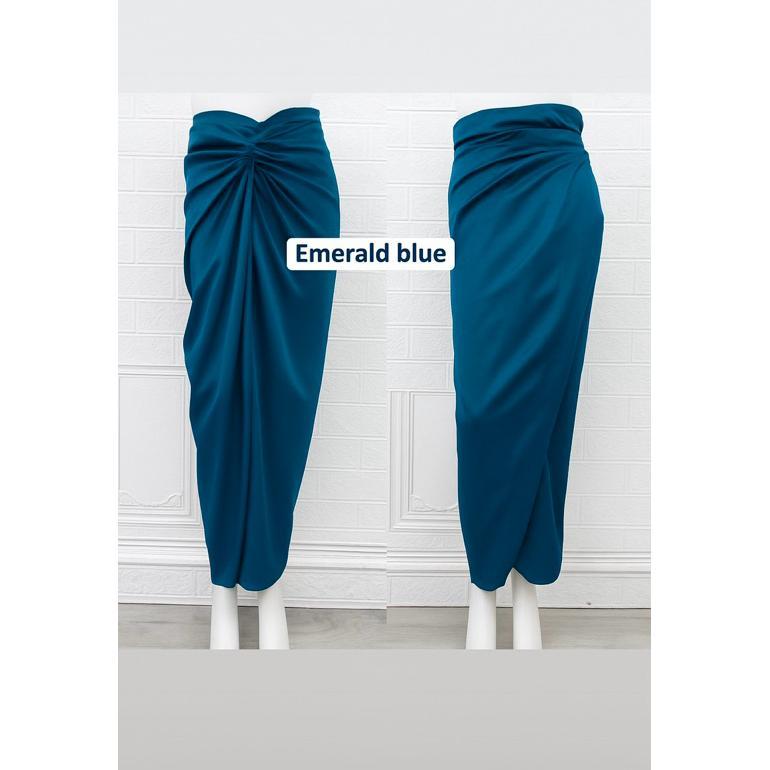 CUCI GUDANG rok lilit instan, instan wrap skirt, rok lilit jumputan, rok lilit instan polos satin ro