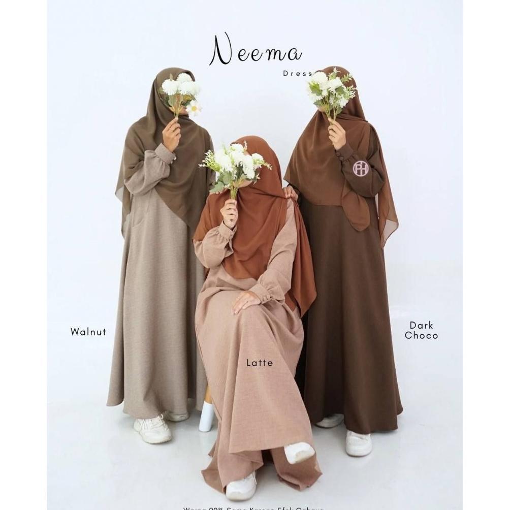 Gamis Neema by Pelangi Hijab | fenomenal cantik syari ekonomis