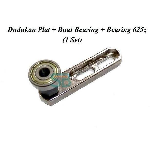 VRIGANZZ - PLAT BEARING 625Z COMPLETE PLAT DUDUKAN BAUT BEARING DAN BEARING 625Z PLAT FRAME CONVEYOR
