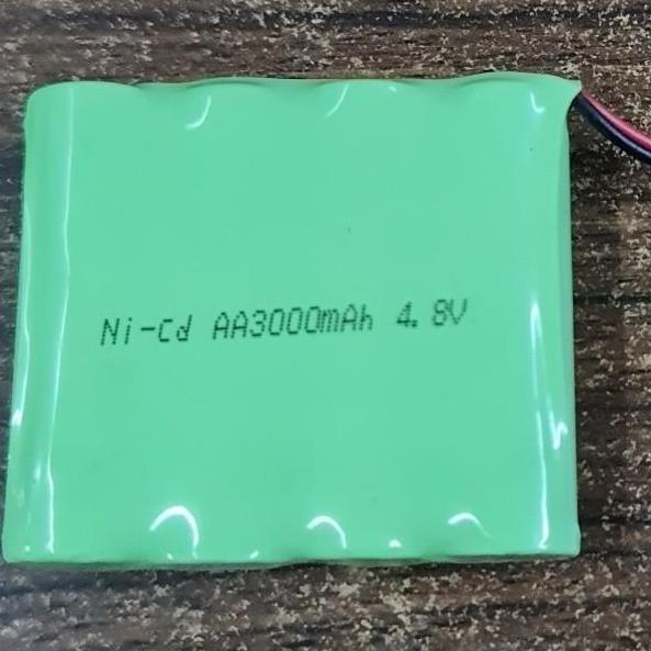 Zz99- Baterai Lipo Ni-Cd Nicd 4.8V 4,8V 1200Mah Soket Hitam Battery Rc Ujie