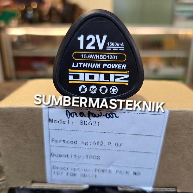 Spesial Battery Doliz 12V Bd621 Bd636 Baterai Mesin Bor Cordless Doliz Bd 636 Bd 621 12 Volt Doliz B