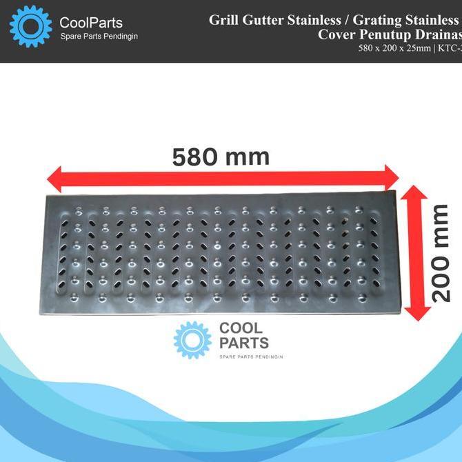 Grill Gutter Stainless/ Grating Stainless / Cover Penutup Drainase