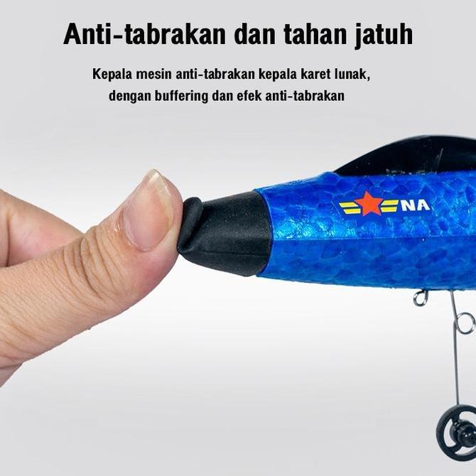 Zz99- Wetech Mainan Pesawat Terbang Baterai Remote Control Led Pesawat Toys Rc Pesawat Lampu Glider 