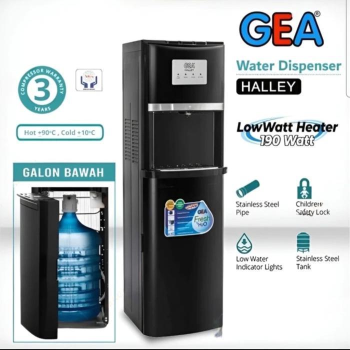 DISPENSER GEA HALLEY GALON BAWAH Low Watt 190 Watt | dispenser gea galon bawah | gea halley bottom l