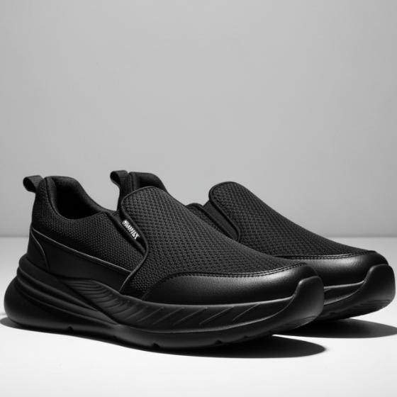 Sepatu Sneaker pria sepatu slip on tanpa tali cowo terlaris