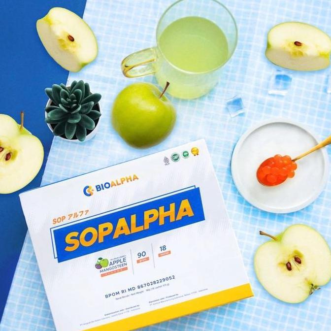 PROMO SOPALPHA 2 BOX 36 sachet Minuman Serbuk Rasa Apel Manggis