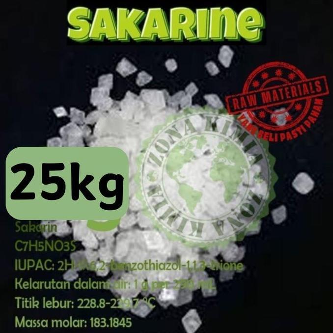 1 Sak 25 kg Sacharine Sakarin Pemanis Makanan Pengganti Gula Sakarine Sodium Sacharine