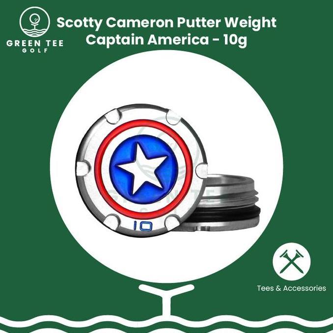 Golf Scotty Cameron Putter Weight Captain America 1 Pair Pemberat Putter Scotty Cameron