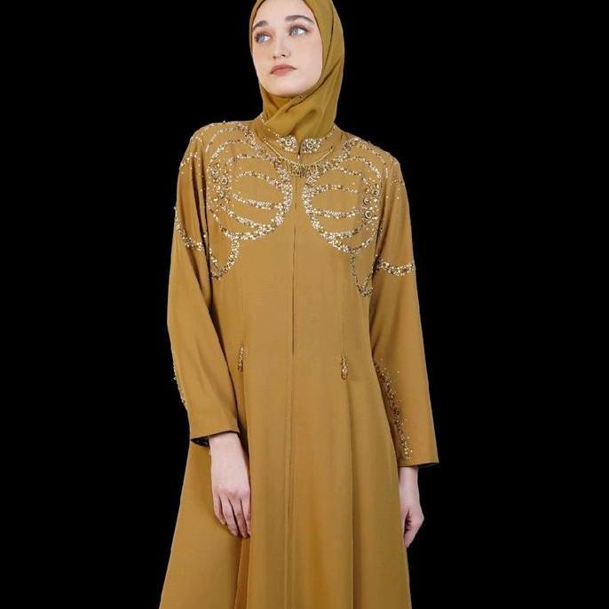 Murah A6265 - Abaya Hikmat Fashion Original set Hijab Non COD