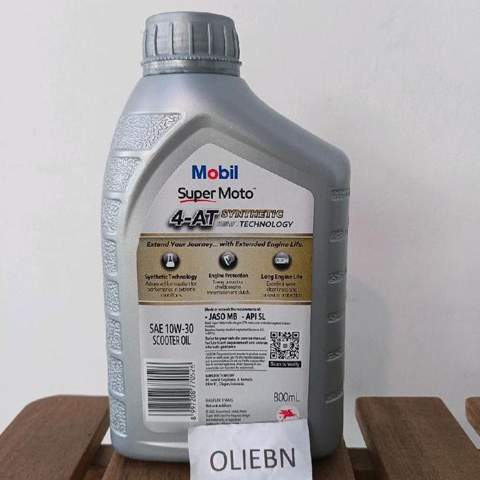 Oli Mesin sepeda motor Mobil Super Moto Matic 10W-30 (0.8 liter) Motorcycle