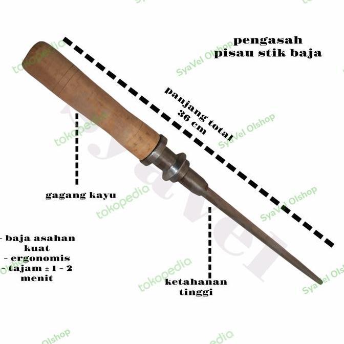 asahan pisau pengasah stik pisau besi