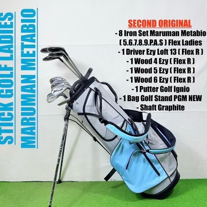 Set Stick Golf Ladies Maruman Metabio Fullset Bag Golf