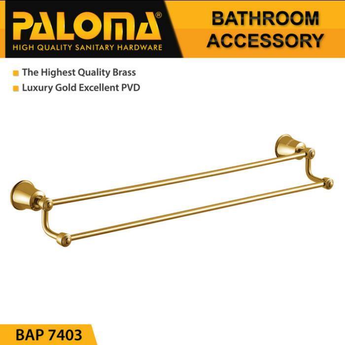 RAK GANTUNGAN HANDUK GOLD PALOMA BAP 7403 GANTUNGAN BAJU BRASS