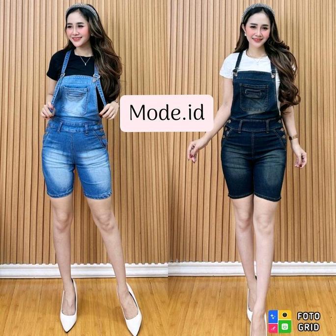 Willply Overal Tasya Overal Jeans Wanita Overal Santai Overall Celana Pendek